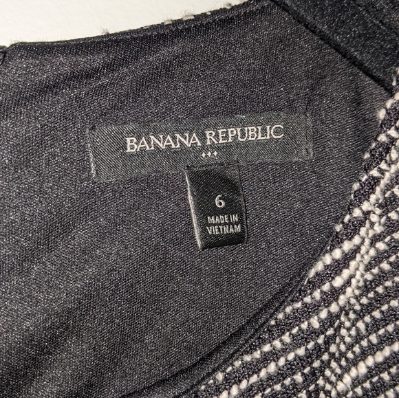 Banana Republic Black & White Midi Dress - Picture 5 of 9